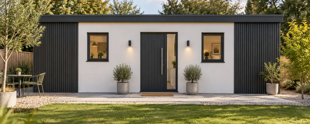 Modern Contrast 45 square metre two-bedroom NuaHome exterior illustration