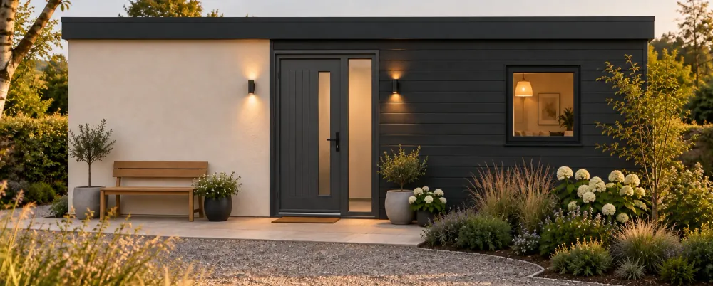 Warm Contemporary 45 square metre one-bedroom NuaHome exterior illustration